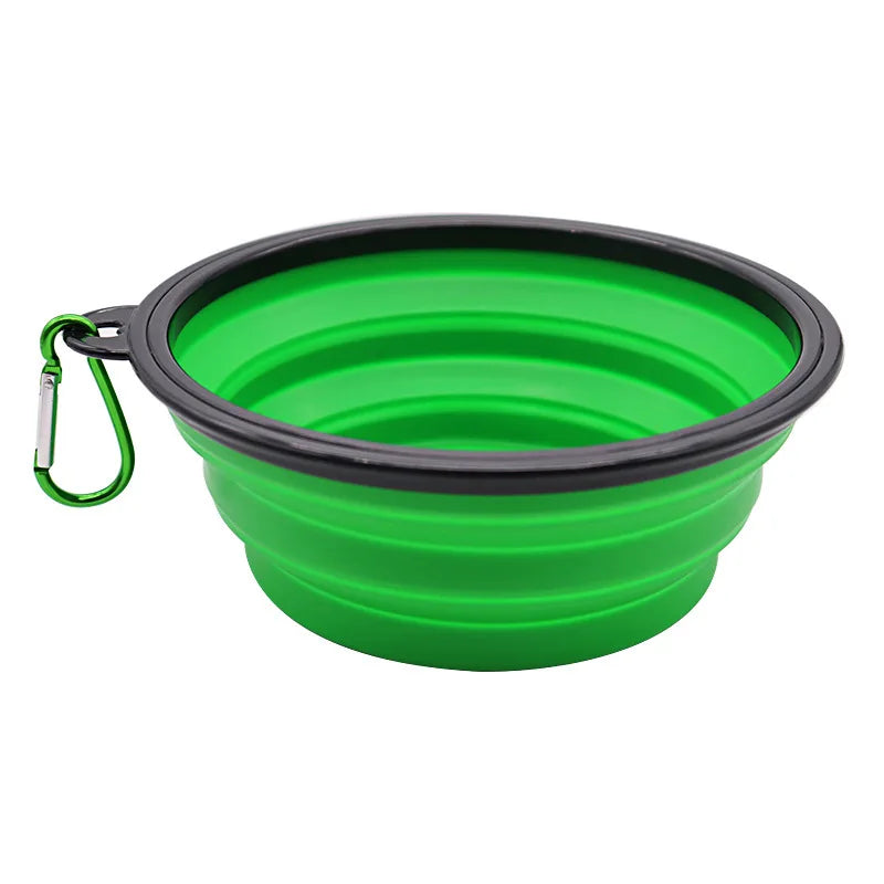 2-in-1 Foldable Silicone Pet Feeder – Portable Food & Water Bowl for Travel