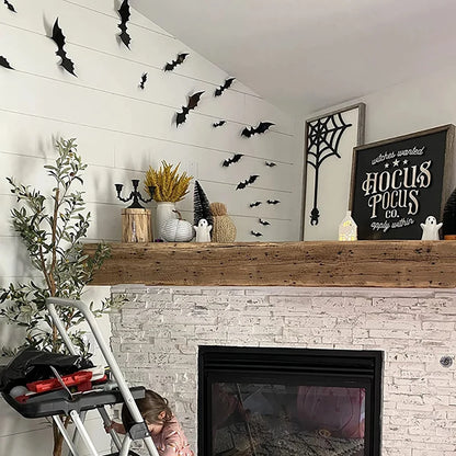 3D Halloween Bat Wall Stickers – Removable Spooky Décor for Home or Party