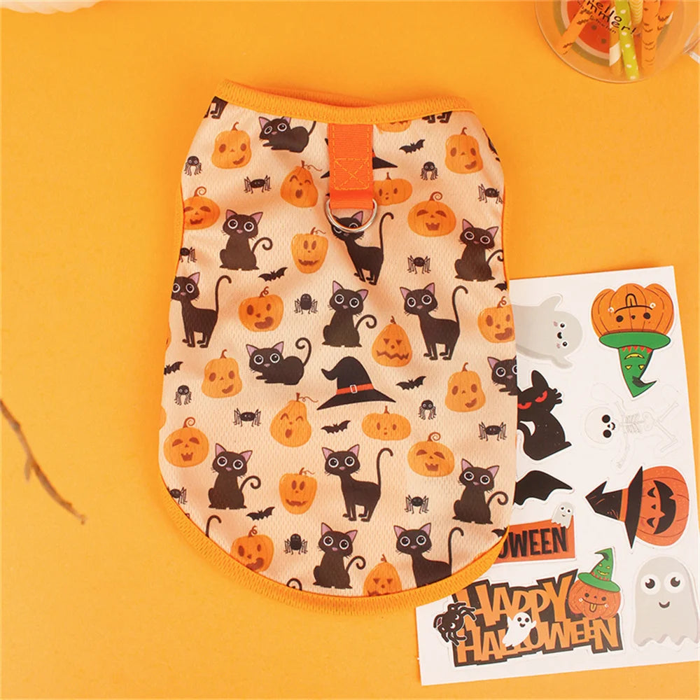 Spooky-Cute Halloween Vest – Dress Up Your Pet for the Festivities!