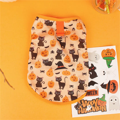 Spooky-Cute Halloween Vest – Dress Up Your Pet for the Festivities!