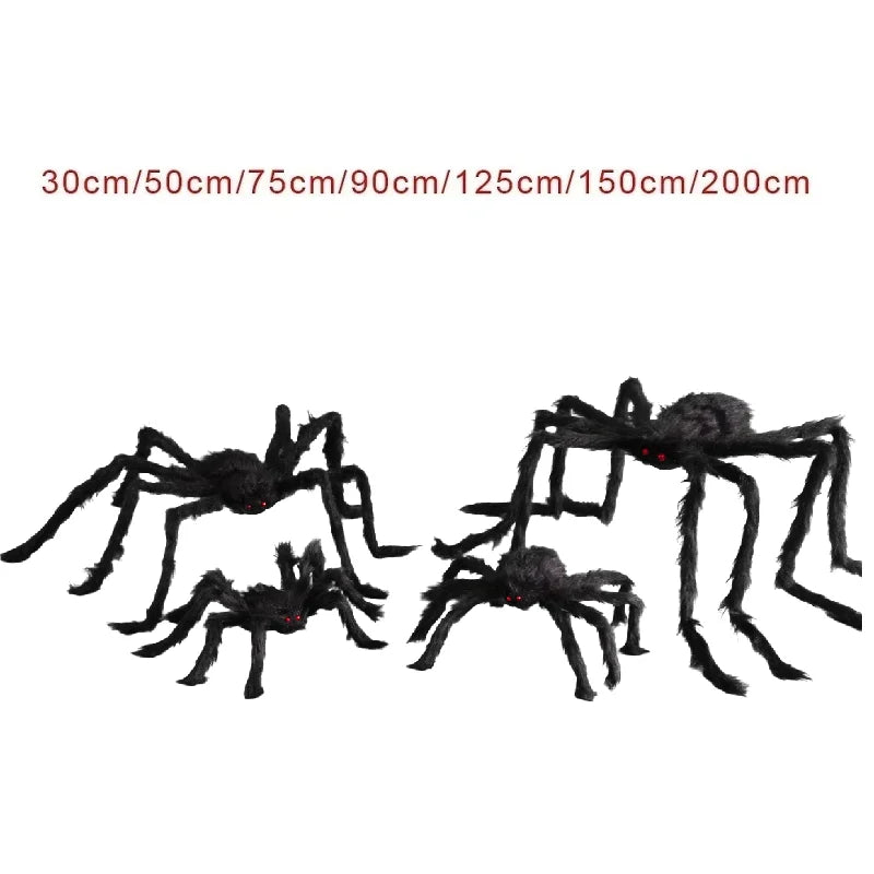 Giant Hairy Halloween Spider – Scary Outdoor Decoration for Haunted Scenes