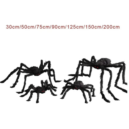 Giant Hairy Halloween Spider – Scary Outdoor Decoration for Haunted Scenes