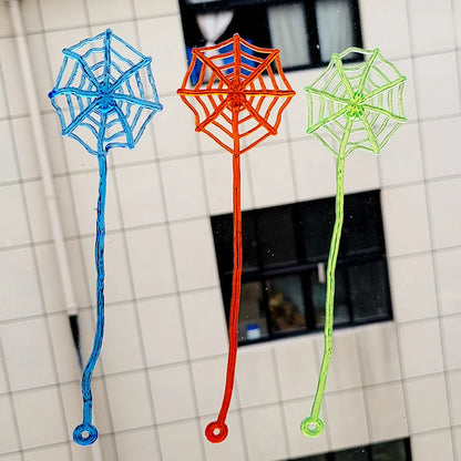 Stretchy Webs – Sticky Halloween Fun!