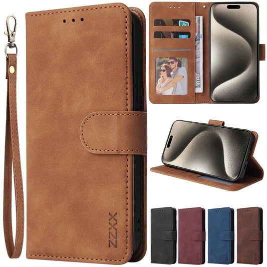 Magnetic Leather Wallet Case – Style, Safety and Smart Storage in One. For iPhone 13 to 15 Series