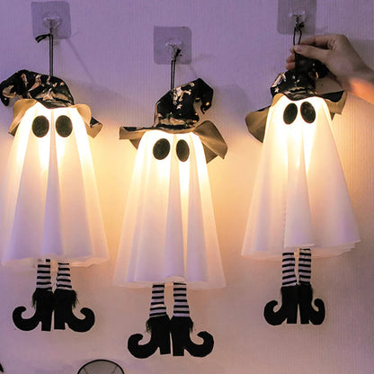 LED Hanging Halloween Ghosts – Light-Up Outdoor Decorations for Spooky Nights (1/2/3 pcs)