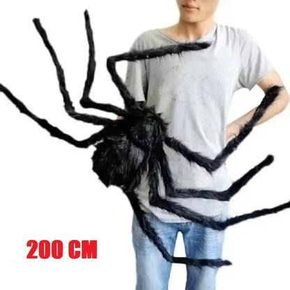 Giant Hairy Halloween Spider – Scary Outdoor Decoration for Haunted Scenes