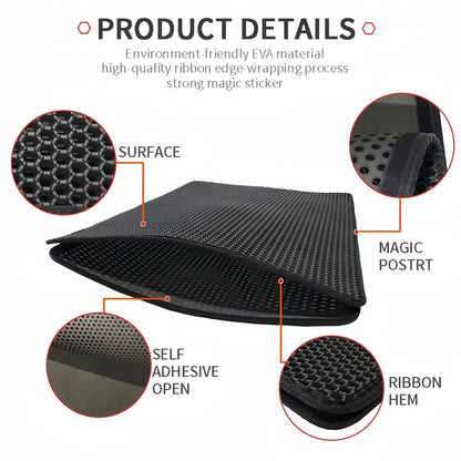 Waterproof Double-Layer Cat Litter Mat – Non-Slip, Easy-Clean EVA Trap for Mess-Free Floors