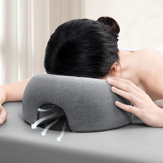 Ergonomic Face Support Pillow – Ultimate Comfort for Naps and Beauty Treatments