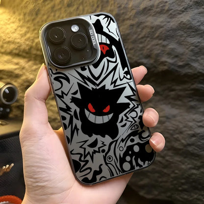 Anime Gengar Hard Case – Matte Protection with Ghostly Style. For iPhone 12 to 16 Pro Max