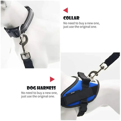 Adjustable Pet Car Seat Belt – Safety Harness Lead for Dogs & Cats