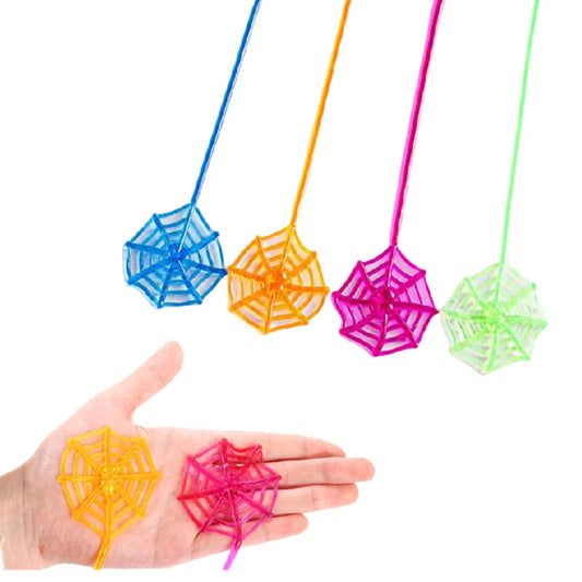 Stretchy Webs – Sticky Halloween Fun!