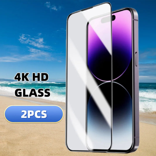 2x Tempered Glass Screen Protector for iPhone – Ultra Tough & Scratch-Resistant (Models 11 to 16)