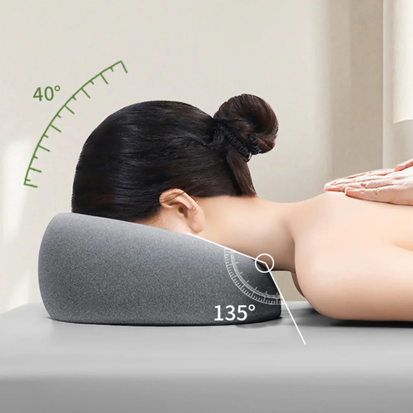 Ergonomic Face Support Pillow – Ultimate Comfort for Naps and Beauty Treatments
