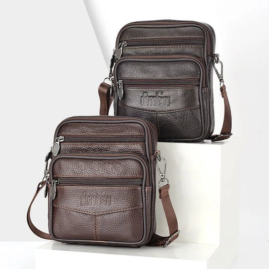 Men's Genuine Leather Crossbody Bag – Style & Practicality for Everyday Life