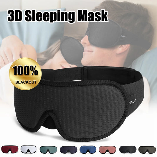 3D Padded Sleep Mask – Light-Blocking Eye Mask for Deep Rest, Travel & Meditation