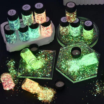 Luminous Hexagon Glitter – Sparkle that Shines Day and Night