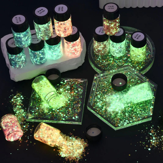 Luminous Hexagon Glitter – Sparkle that Shines Day and Night