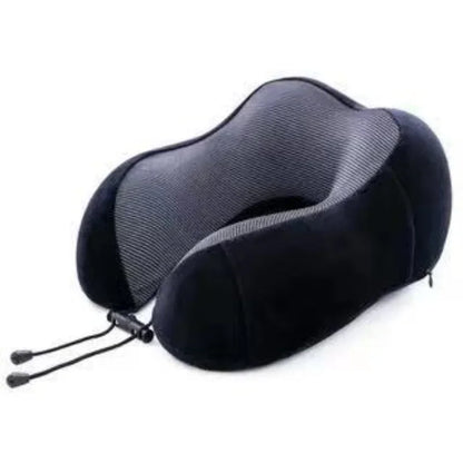 Memory Foam Travel Neck Pillow – U-Shaped Orthopaedic Support Cushion for Airplane & Home Use