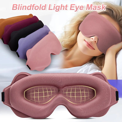 3D Memory Foam Sleep Mask – Soft Light-Blocking Eye Cover for Travel, Relaxation & Deep Sleep