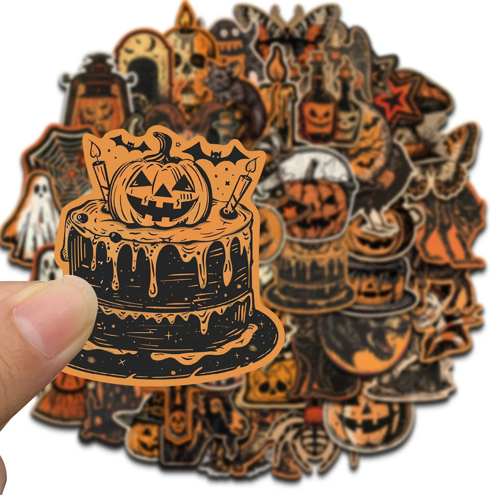 Vintage Halloween Sticker Set