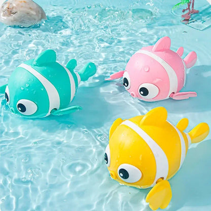 Floating Wind-Up Bath Fish Toys – Cute Clownfish for Toddlers and Babies